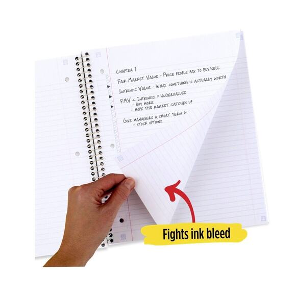 Five Star Groovy Notebook 1 Subject College Ruled Paper 100 Sheets 8.5" x 11" - Picture 5 of 5